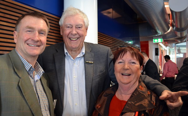 Tom Warren (Waterfront Auckland), Sir Bob Harvey (Champion for Auckland – Overseas Investments) & Iris Donoghue (Keep Auckland Beautiful).